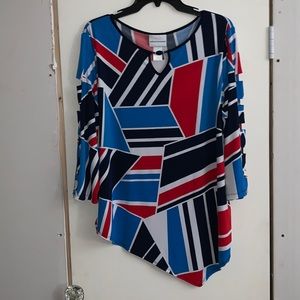 Alfred Dunner Shark Bite Blouse